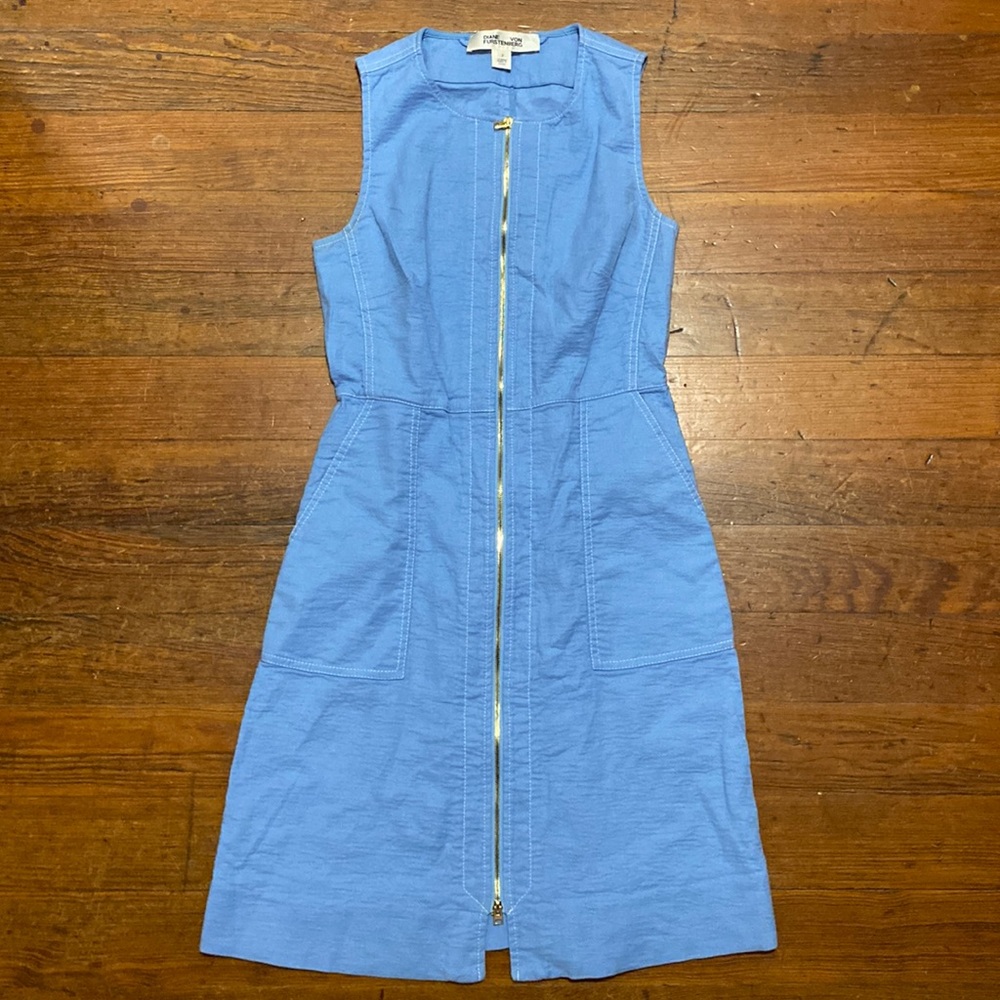 Diane Von Furstenberg Zip-Front Dress #295N